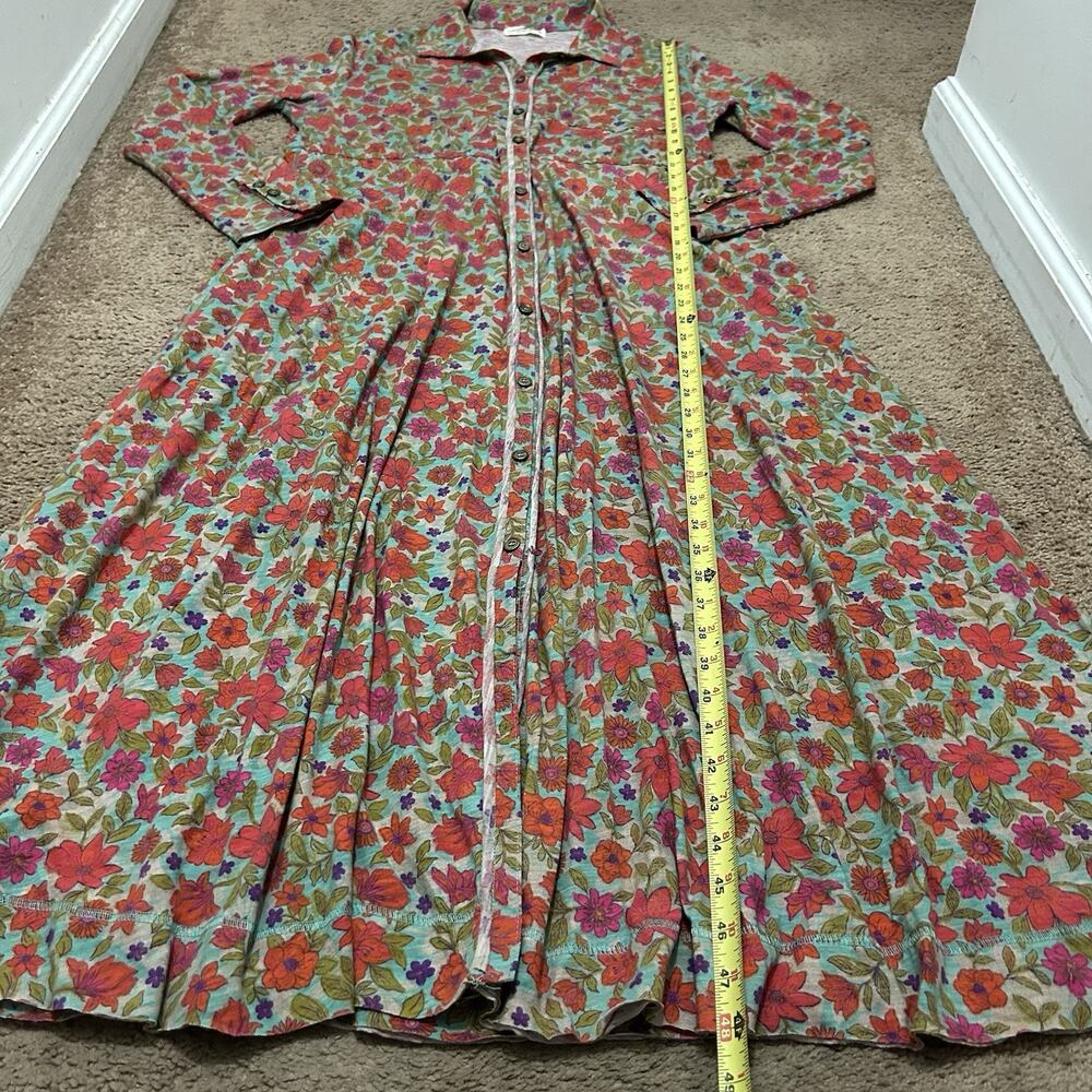 Natural Life Christa Knit Maxi Dress Watercolor Neon Size Medium - Picture 2 of 8